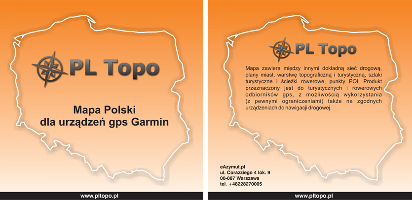 Okładka Mapy Polski PL TOPO